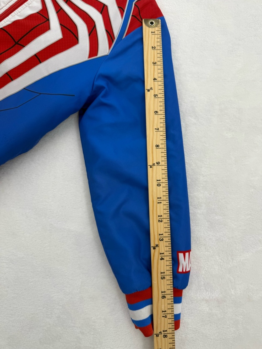 Marvel Boys Spider-Man Varsity Bomber Jacket Size 8 - Picture 4 of 10